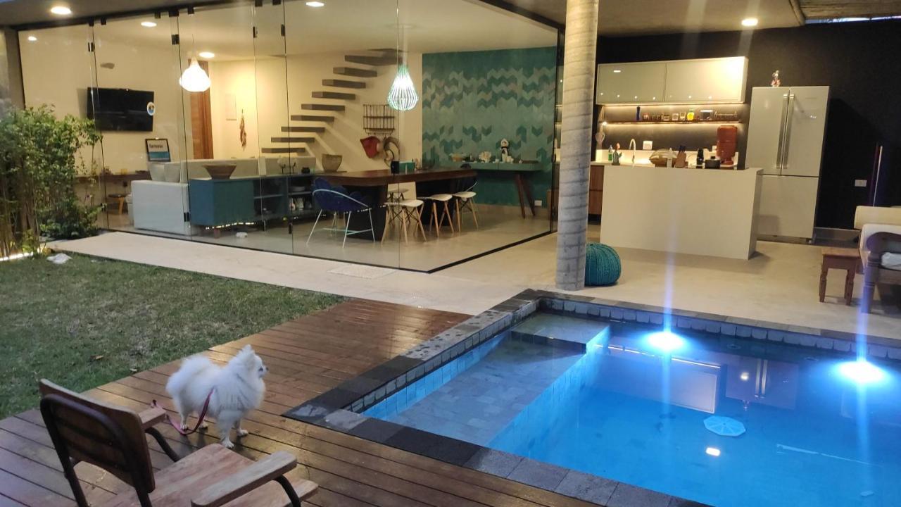 圣塞巴斯蒂安Casa Completa Com Piscina Em Frente A Praia Em Maresias别墅 外观 照片